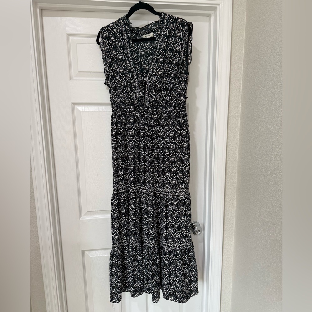 Max Studio Black and White Maxi Dress
